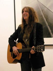 Patti Smith performing