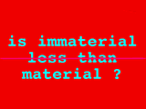 immaterial